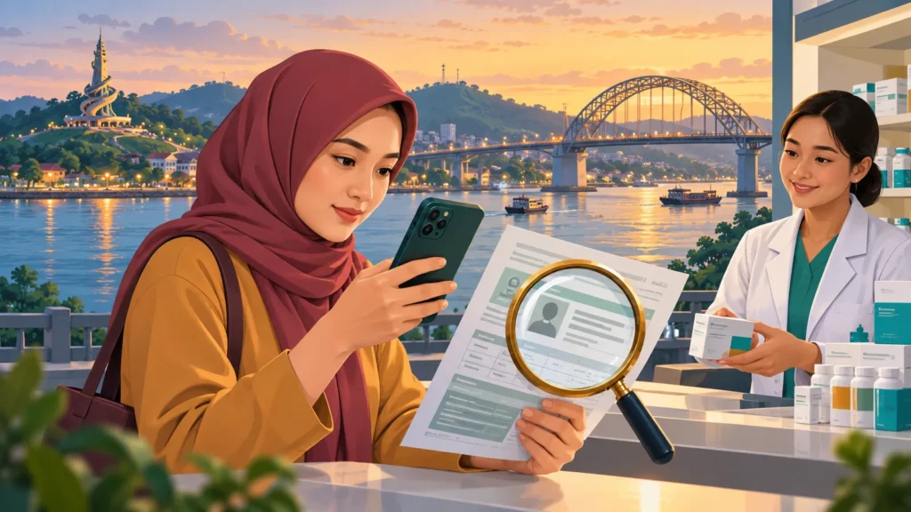 Ilustrasi memeriksa sumber resmi informasi JKN